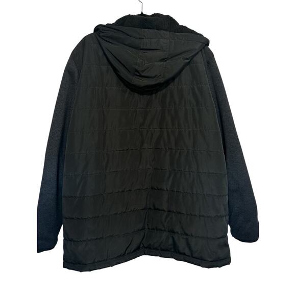 Men’s Apt. 9 Black Fleece Jacket-Size-XXL-EUC - Picture 4 of 5